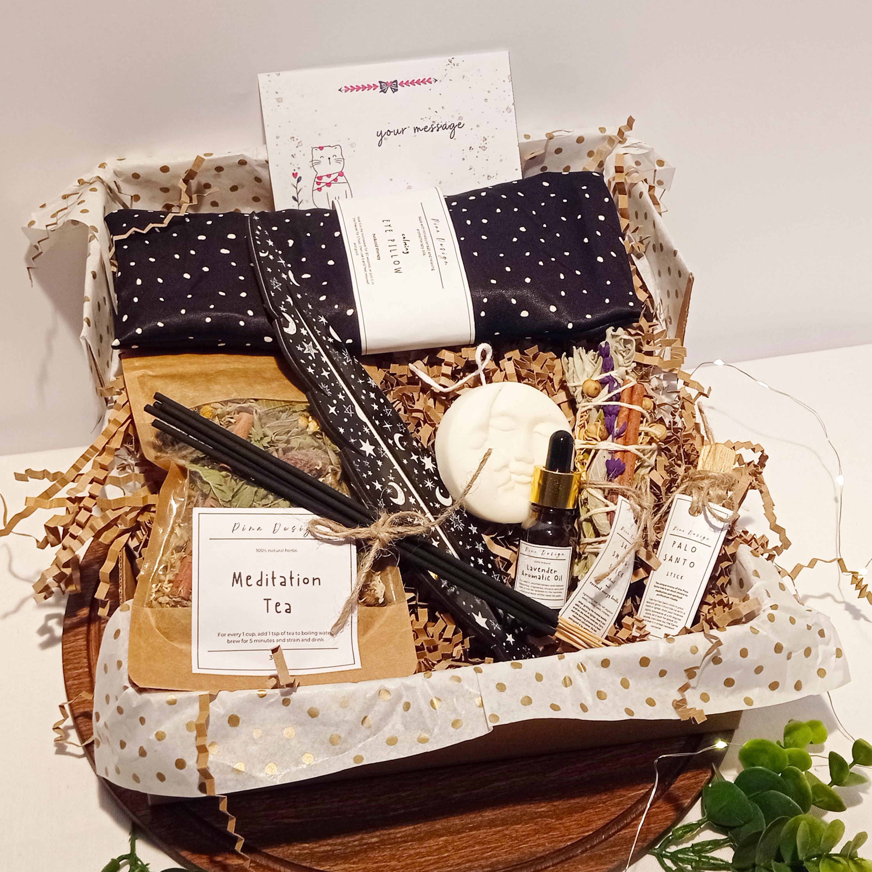 Zodiac Meditation Set, Full Moon Ritual Gift Box for Friend, Chakra ...