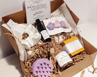 Herbal Hair Care Gift Box: Natural Beauty Pamper Set