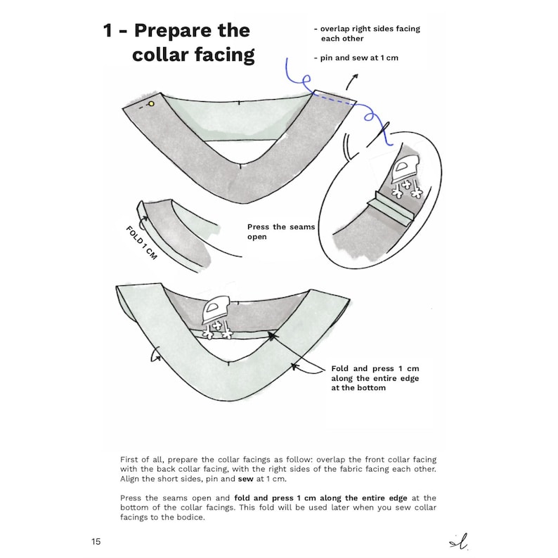 Bloom Blouse Sewing Pattern | Easy Blouse Pattern PDF for Beginners ...
