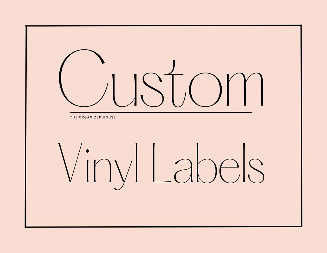 Custom Vinyl Adhesive Labels Etsy