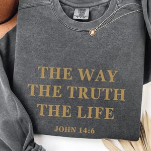 Comfort Colors Aesthetic Christian For Men, Christian Apparel Brown Jesus Christian Streetwear Clothing Bible Verse Christian Men Gift
