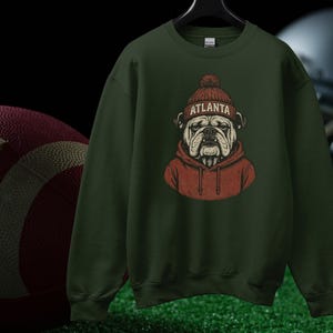 Retro Atlanta Football Sweatshirt: Game Day Sports Fan Gift
