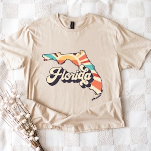 Florida Sunshine State T-shirt: Retro Graphic Tee (Comfort Colors)