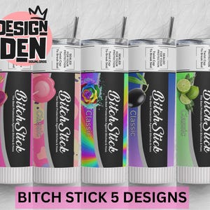 Bitch Stick Chapstick bundle, protection against bitches & hoes tumbler, 20oz tumbler download, digital design, Sublimation, Bestseller PNG