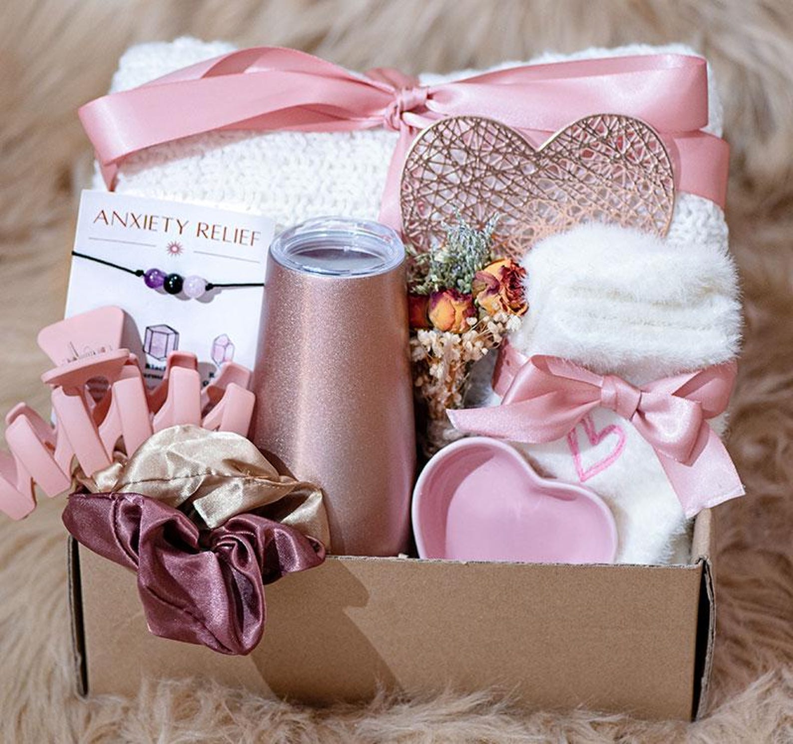 Happy Mother's Day Gift Box With Blanket, Gift for Mom, Mother's Day ...