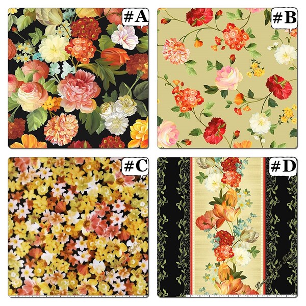 Quilting Treasure, Ivy Lane, "Les Fleurs", Floral,  Fabric Collection (Select)