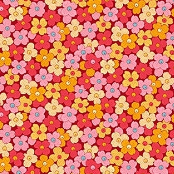 QT, Bleeker Street, Small Floral, 23077-RS, Fabric Priced @ 1/2 Yd