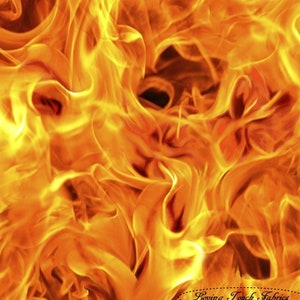 Open Air" #28109-0 Flames, Quilting Treasures, Fire Fabric Various Sizes