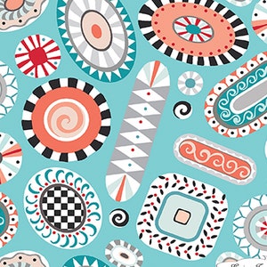 Folk Art Fantasy, Benartex, Comtempo's, Amanda Murphy, #3134-84, Fabric, Priced @ 1/2 Yd.