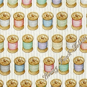 Quilting Treasures, Dan Morris, &quot;Cute As A Button&quot;, 24828-E, Sewing, Spools of Thread, Fabric (Select Size)