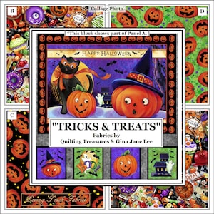 Quilting Treasures, Gina Jane Lee, "Tricks & Treats" Halloween Candy, Desserts, Fabrics
