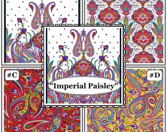 QT Ivy Lane "Imperial Paisley" 26034,35,36 Large Print Paisley Fabrics (Selection)