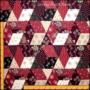 Blue Hill &quot;Old Glory&quot; Sara Morgan Patriotic Americana Patchwork Cotton Fabric 1/2 Yd 18&quot; x 44&quot;