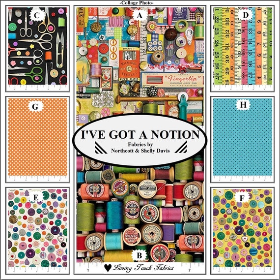 Sewing Theme Shelly Davies - I’ve Got a Notion - Measuring Tape / Multi