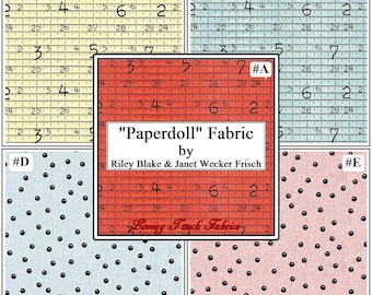 Telas Blender con temática de costura "Paperdoll" de Riley Blake y J. Wecker Frisch (Selección)