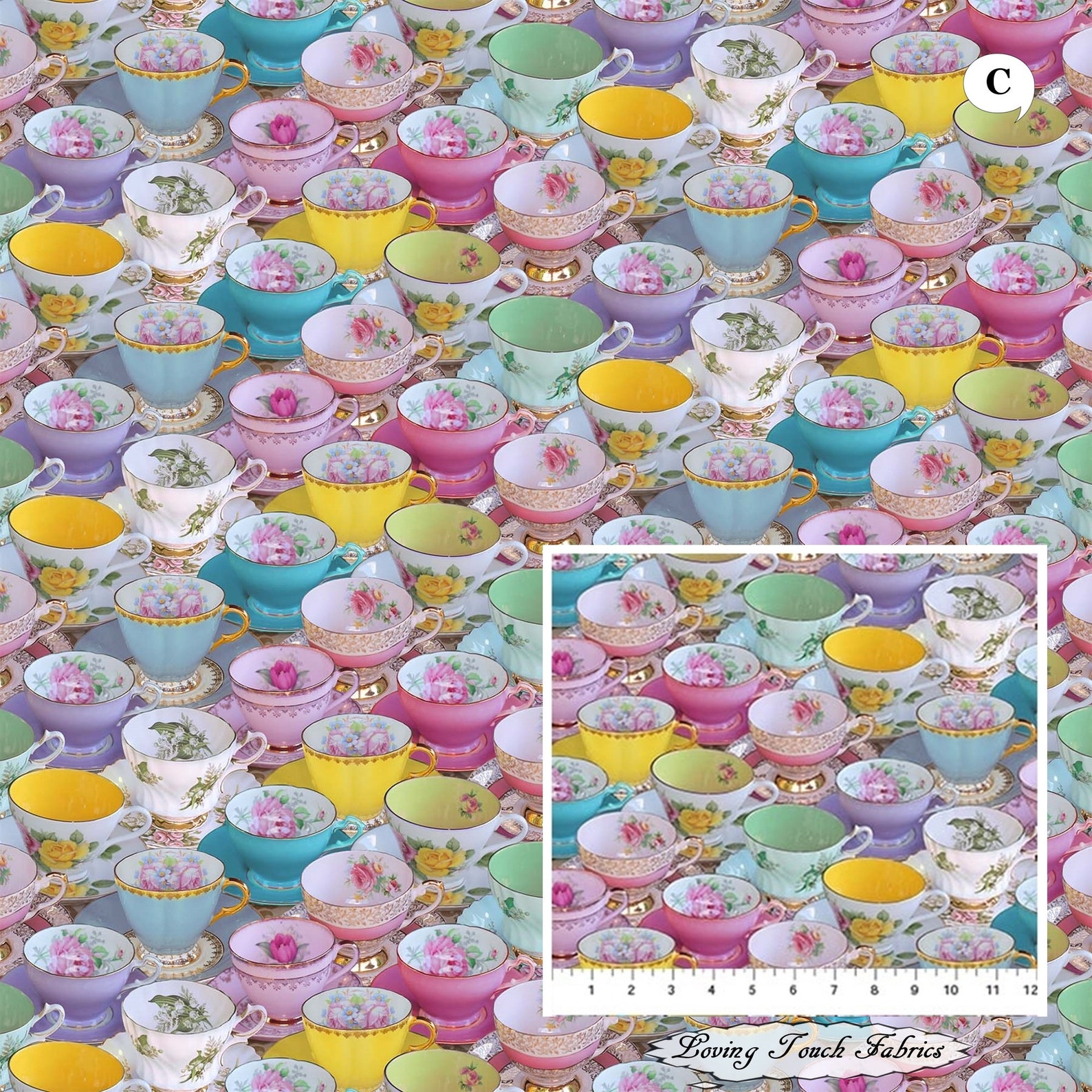 Northcott tea for Two Dishes Cups Teapots Etsy