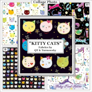 Quilting Treasures, Turnowsky, Kitty Cats, 27922, 27923, Fabrics Priced @ 1/2 Yd