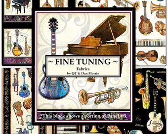 QT & Dan Morris "Fine Tuning" Musical Insturments Fabrics