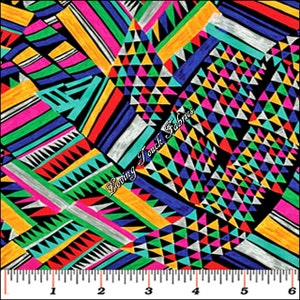 Benartex / Kanvas Studio &quot;Cinco De Mayo&quot; 06526-99 Mexican Ponchos Fabric Priced Per 1/2 Yd.
