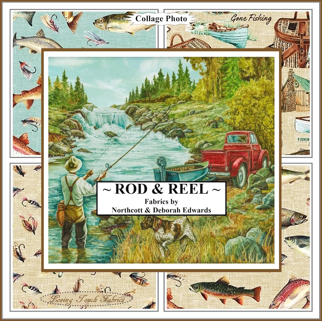 Northcott rod & Reel Fish, Gear, Fly Fishing Fabrics 