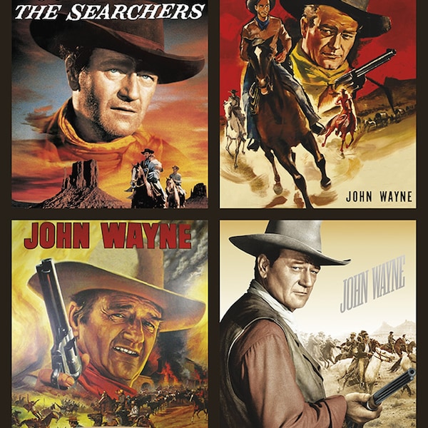 Riley Blake  John Wayne #PPD11380-Panel Western Movie Cowboy Digital Print Fabric Panel  36"x43"