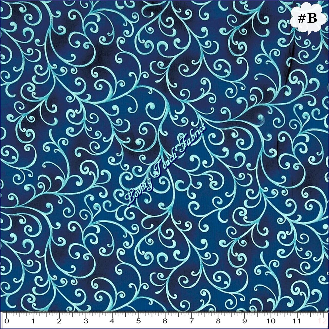 Quilting Treasures & Studio 8 Ariel 25869 Scroll Etsy