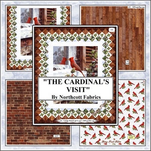 Northcott &quot;The Cardinal&#39;s Visit&quot; Fabric Selection