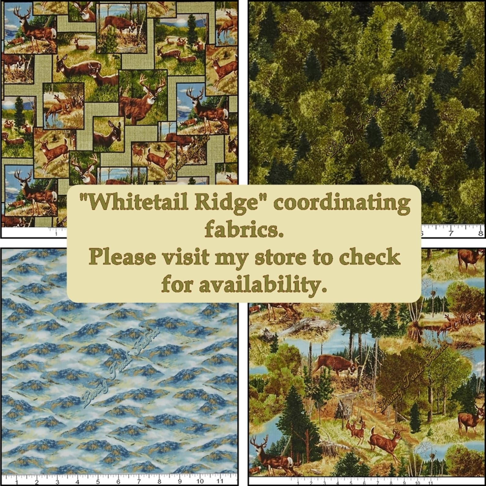 Quilting Treasures / Remington whitetail Ridge Etsy