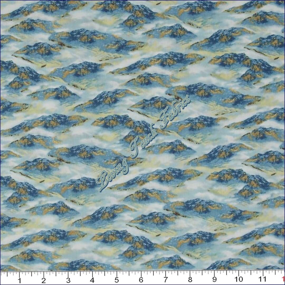 Quilting Treasures / Remington Whitetail Ridge 24089B Scenic Mountains