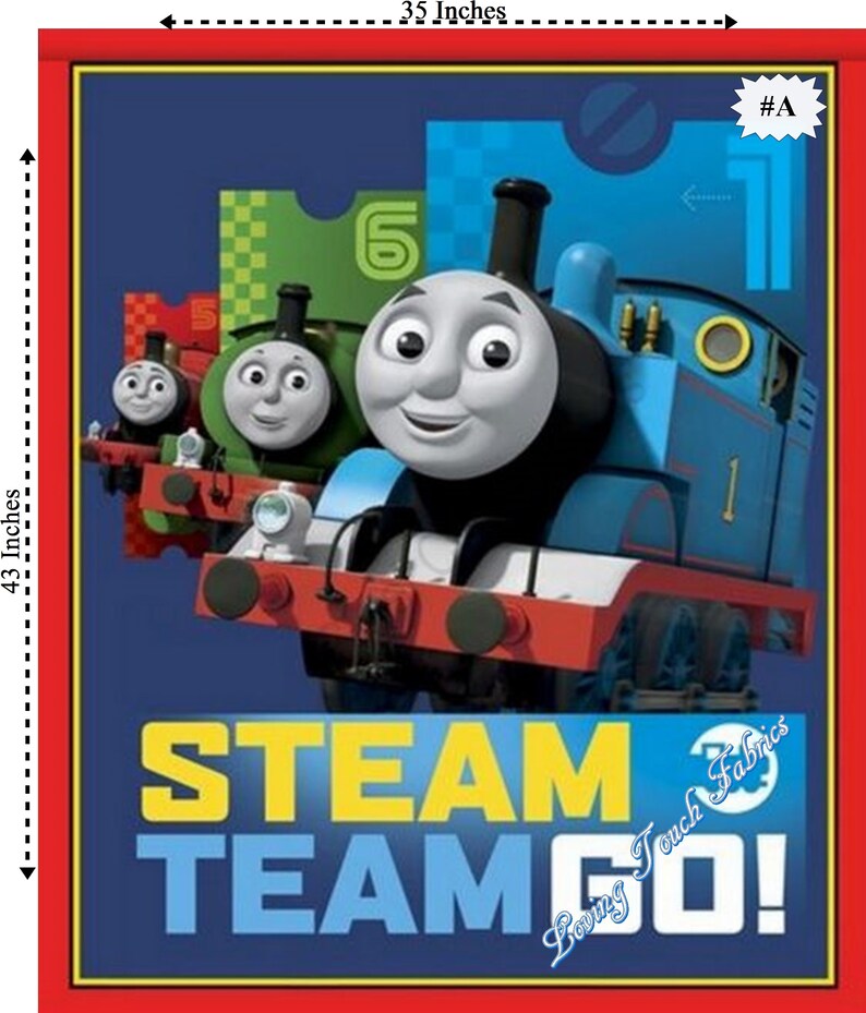 Quilting Treasures the Steam Team Thomas the Train - Etsy