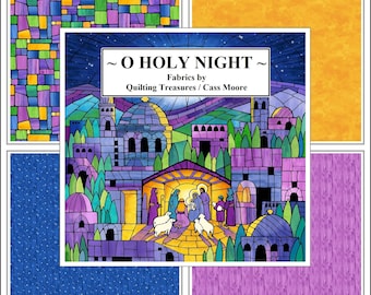 Northcott , Cass More, "O Holy Night", Nativity, Jesus, Christmas, Fabrics