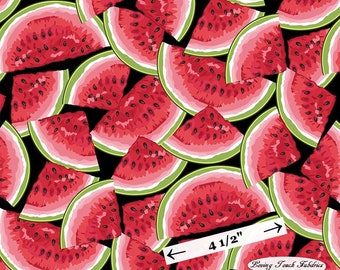 Northcott,"Smokin' Hot" 24804-24, Watermelon Slices, Fabric Priced @ 1/2 Yd