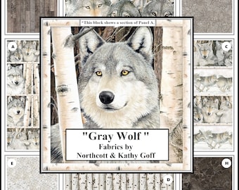 Northcott, Kathy Goff, "GRAY WOLF", Fabric Selection