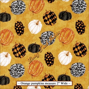 Northcott &quot;Ravens Claw&quot; #26862-54 Decorative Pumpkins Fall Autumn Fabric Priced @ 1/2 Yd.