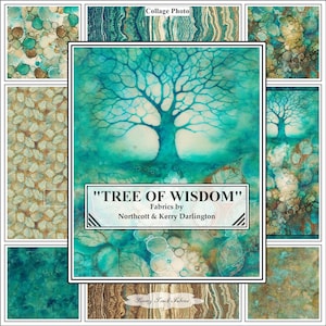 Tree Of Wisdom Northcott Kerry Darlington Tree Leaves Fabrics