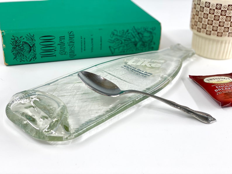 1960s Vintage Sugar Free Like Bottle Spoon Rest, Retro Coffee Spoon Rest, Teaspoon Holder for Counter or Stovetop, Unique Gift image 3