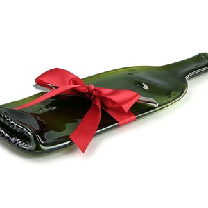 Christmas Cheese Tray, Melted Bottle Wine and Cheese Gift, Spoon Rest, Culinary Gift For Her image 4