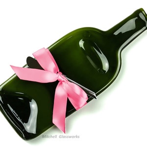 Barbie Theme Wine Bottle Cheese Tray with Pink Ribbon, Barbiecore image 1