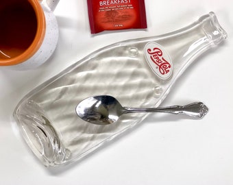 1960s Vintage Pepsi Cola Bottle Spoon Rest, Retro Coffee Spoon Rest, Teaspoon Holder for Counter or Stovetop, Unique Gift for Gourmet Chef