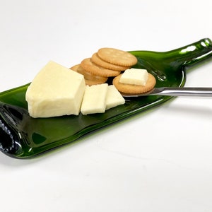 Christmas Cheese Tray, Melted Bottle Wine and Cheese Gift, Spoon Rest, Culinary Gift For Her image 8