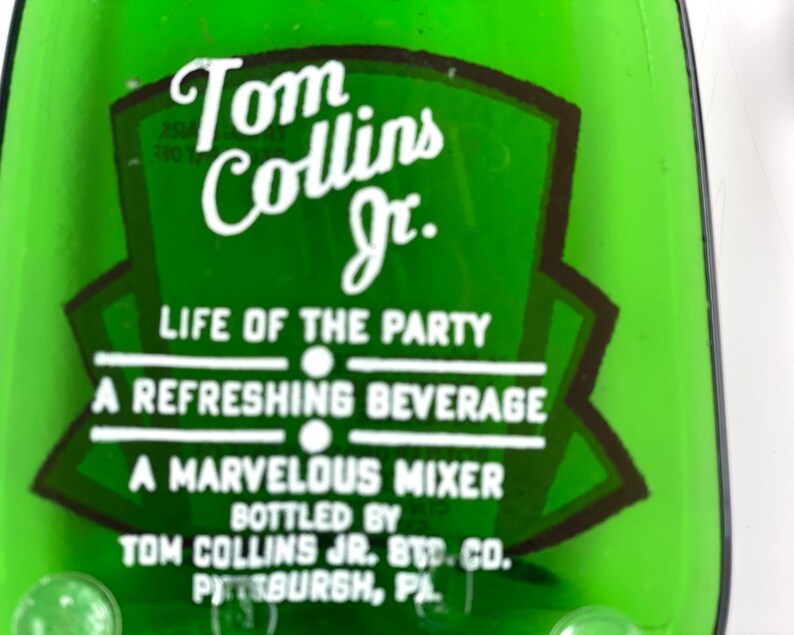 Vintage Tom Collins Jr Cincinnati Beverages Melted Bottle Etsy