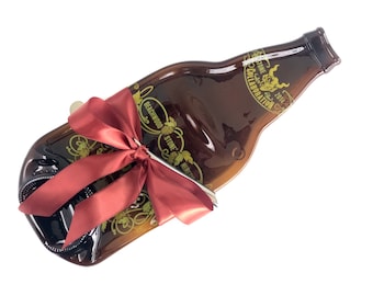 Large Stone Unapologetic IPA Melted Bottle Cheese Tray Spoon Rest, Real Flattened Bottle from San Diego California Beer Bottle