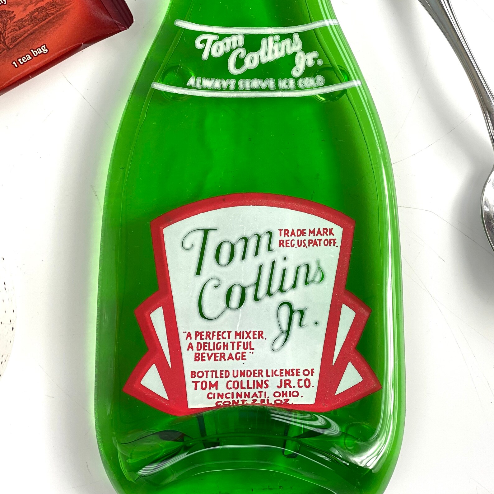 Vintage Tom Collins Jr Cincinnati Beverages Melted Bottle Etsy