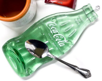 Vintage Coca Cola Melted Bottle Spoon Rest for Coke Collector, Dad or Boyfriend Gift