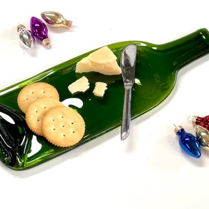 Christmas Cheese Tray, Melted Bottle Wine and Cheese Gift, Spoon Rest, Culinary Gift For Her image 10