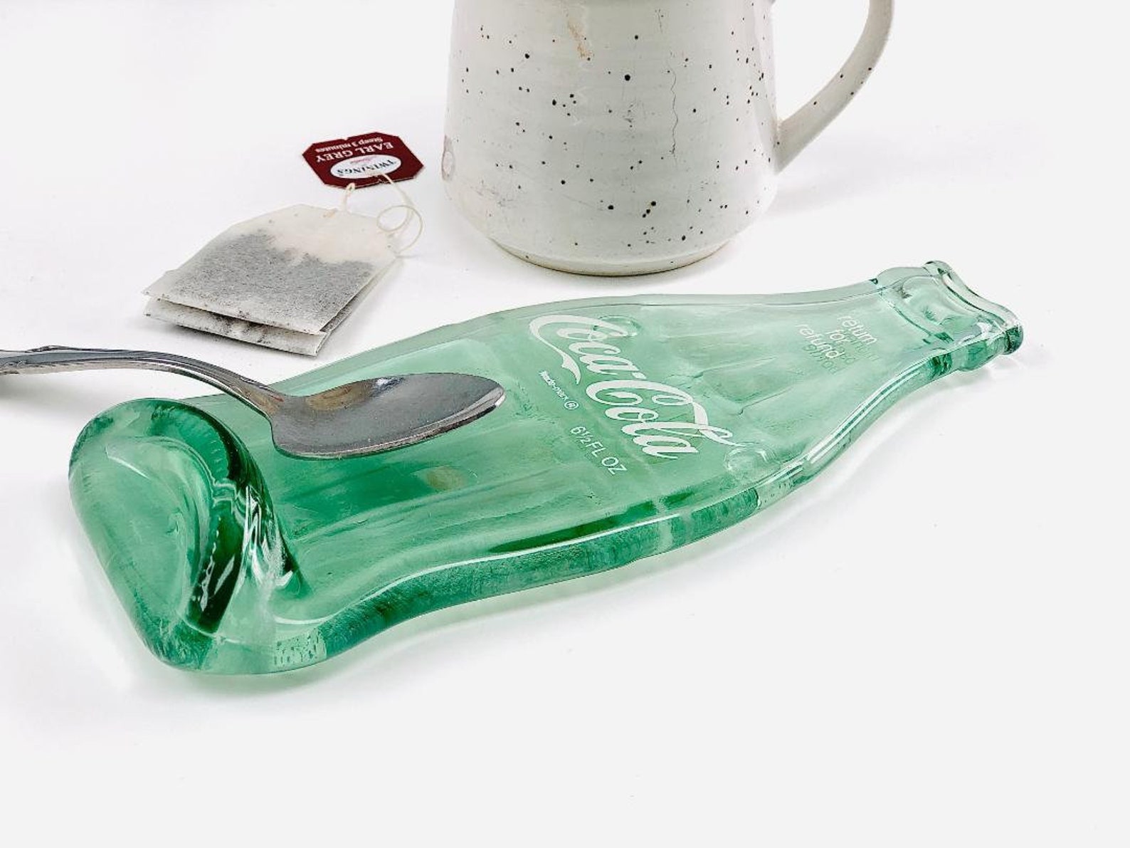 Vintage Coca Cola Melted Bottle Spoon Rest Mid Century Coke Etsy