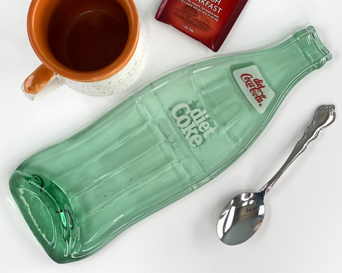 Vintage Diet Coke Bottle Spoon Rest Melted Bottle Etsy