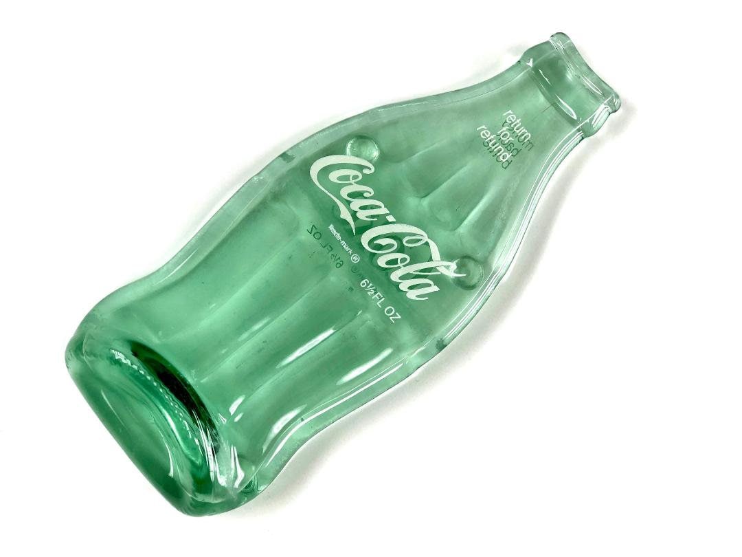 Vintage Coca Cola Melted Bottle Spoon Rest, Mid Century Coke Bottle