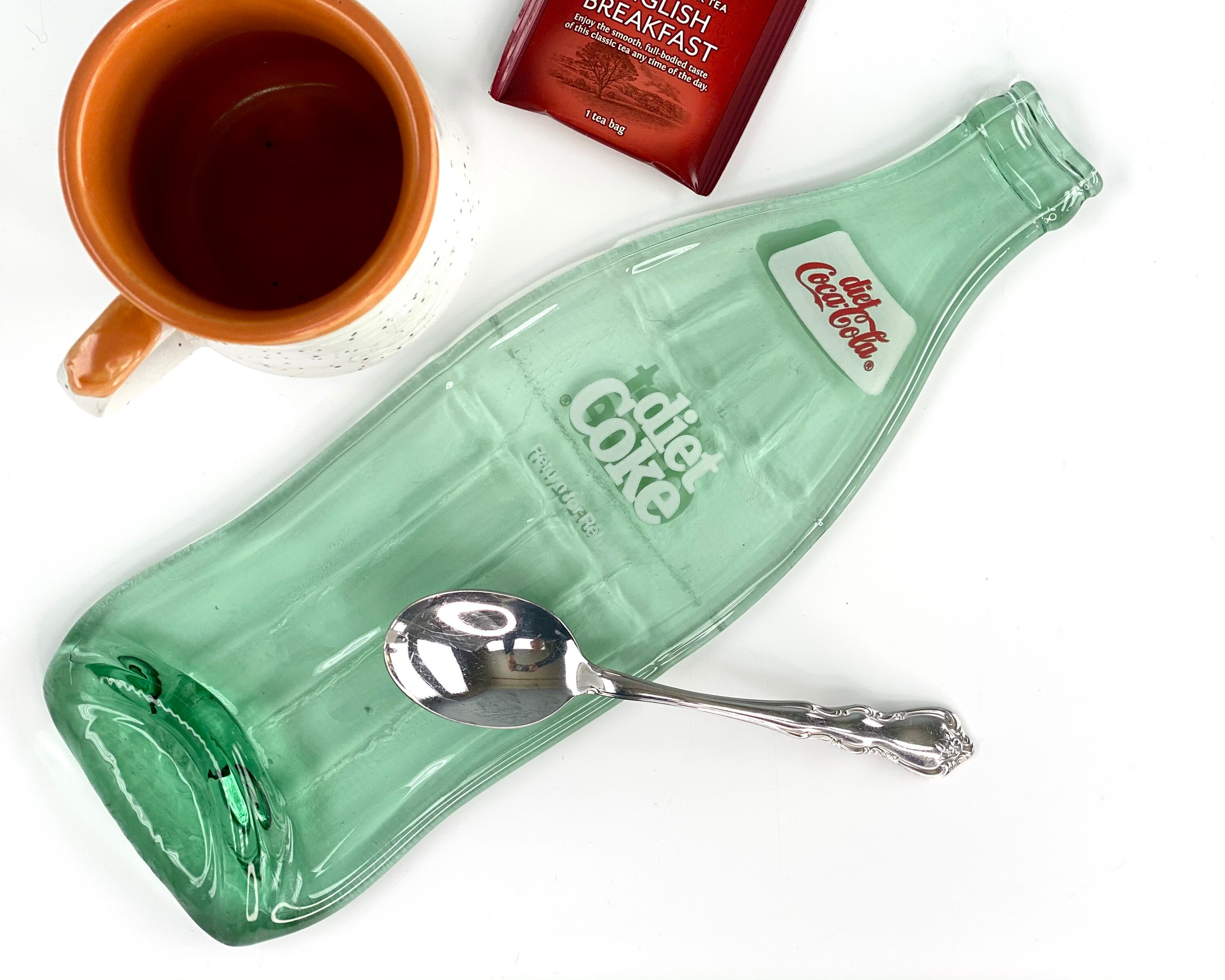 Vintage Diet Coke Bottle Spoon Rest Melted Bottle Etsy