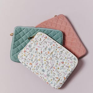 Liberty of London Quilted Tablet Cover With Floral Print, Cute 